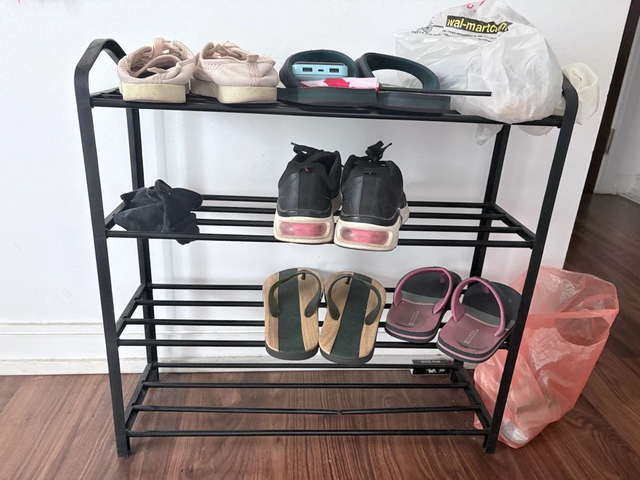 4-Tier Metal Shoe Rack