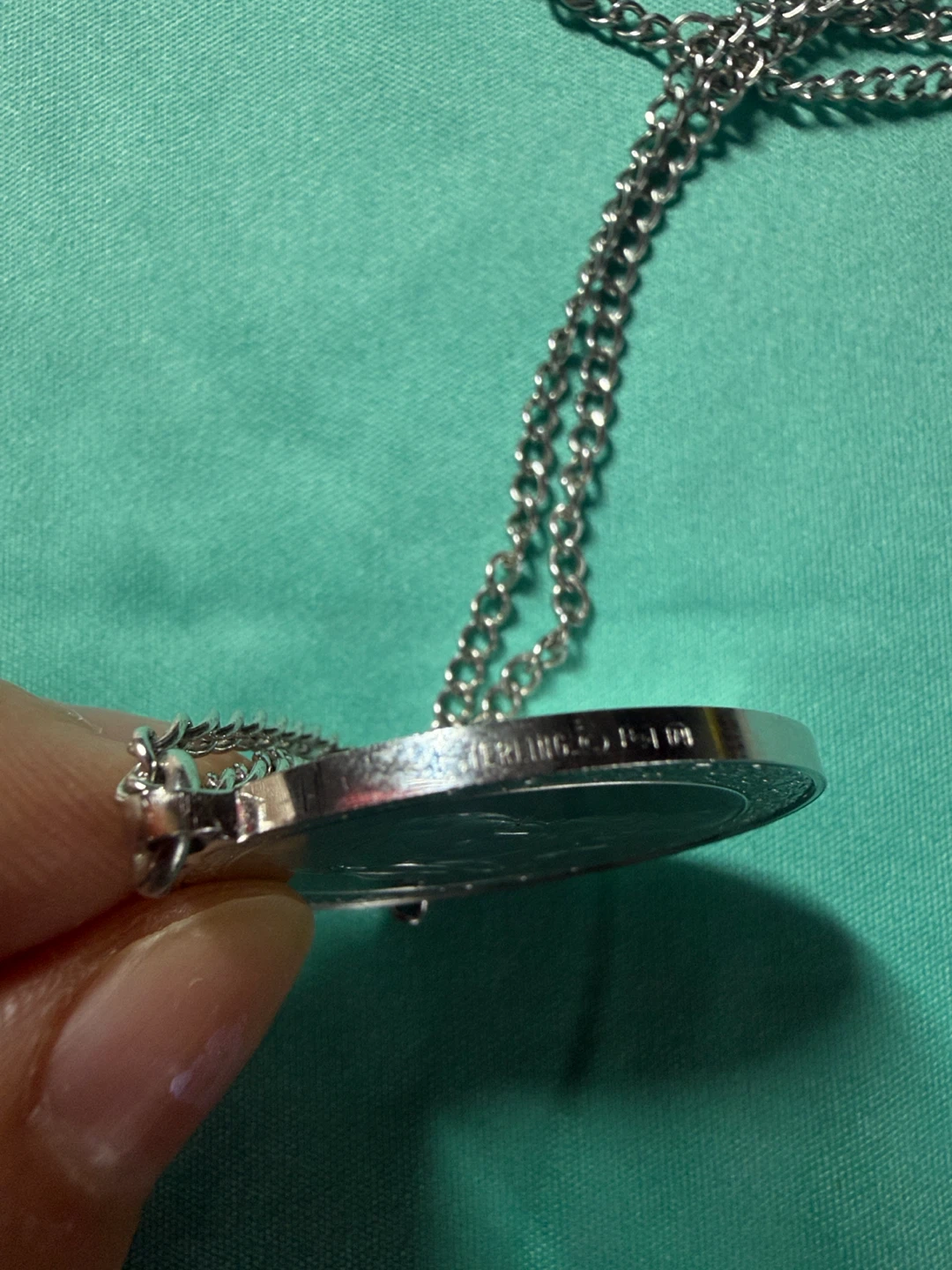 Vintage 1974 Sterling Silver Mother's Day Pendant Necklace - photo 4