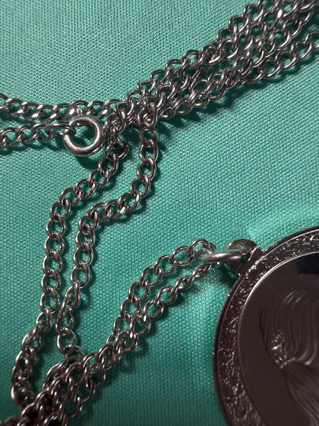 Vintage 1974 Sterling Silver Mother's Day Pendant Necklace - photo 5