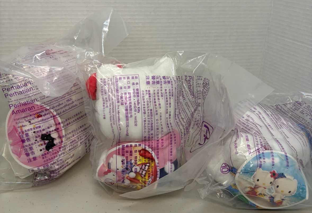Set of 3 Hello Kitty McDonald's Plush Toys - photo 5