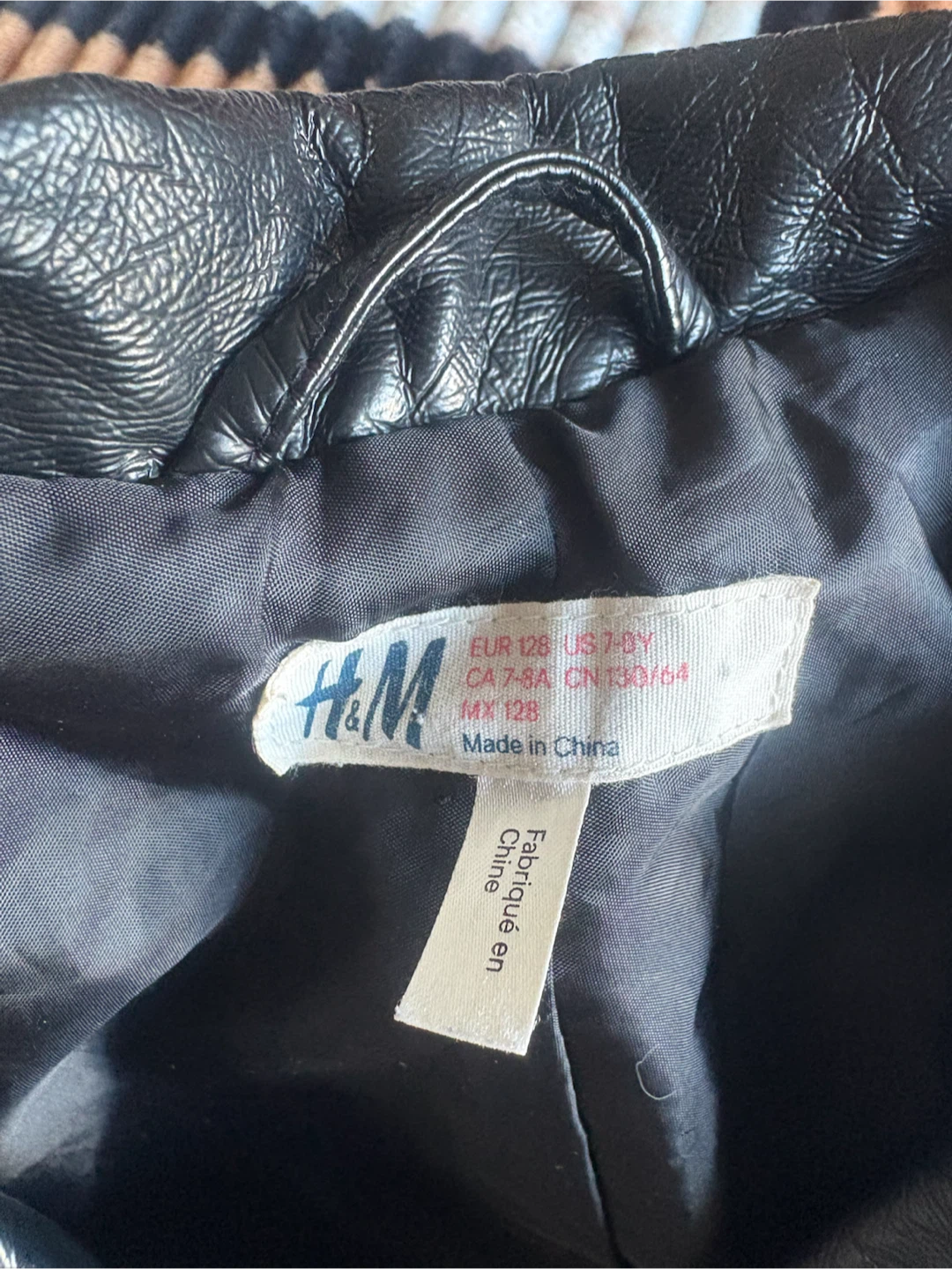 H&M Black Faux Leather Biker Jacket - photo 2