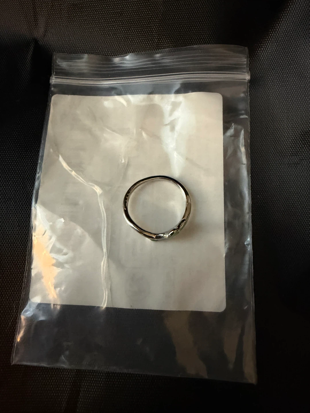 Silver leaf adjustable ring - photo 3