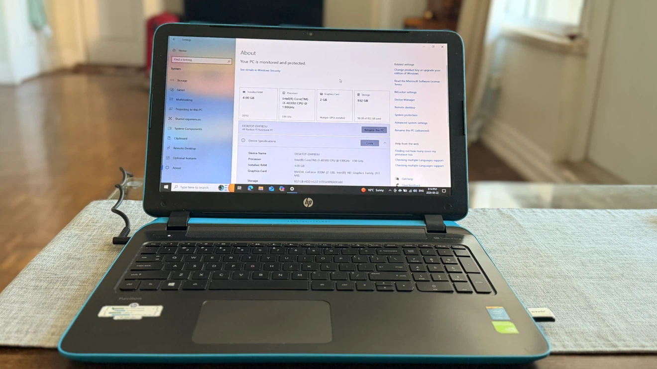 HP Pavilion 15 Notebook Laptop - Bright Blue - photo 4