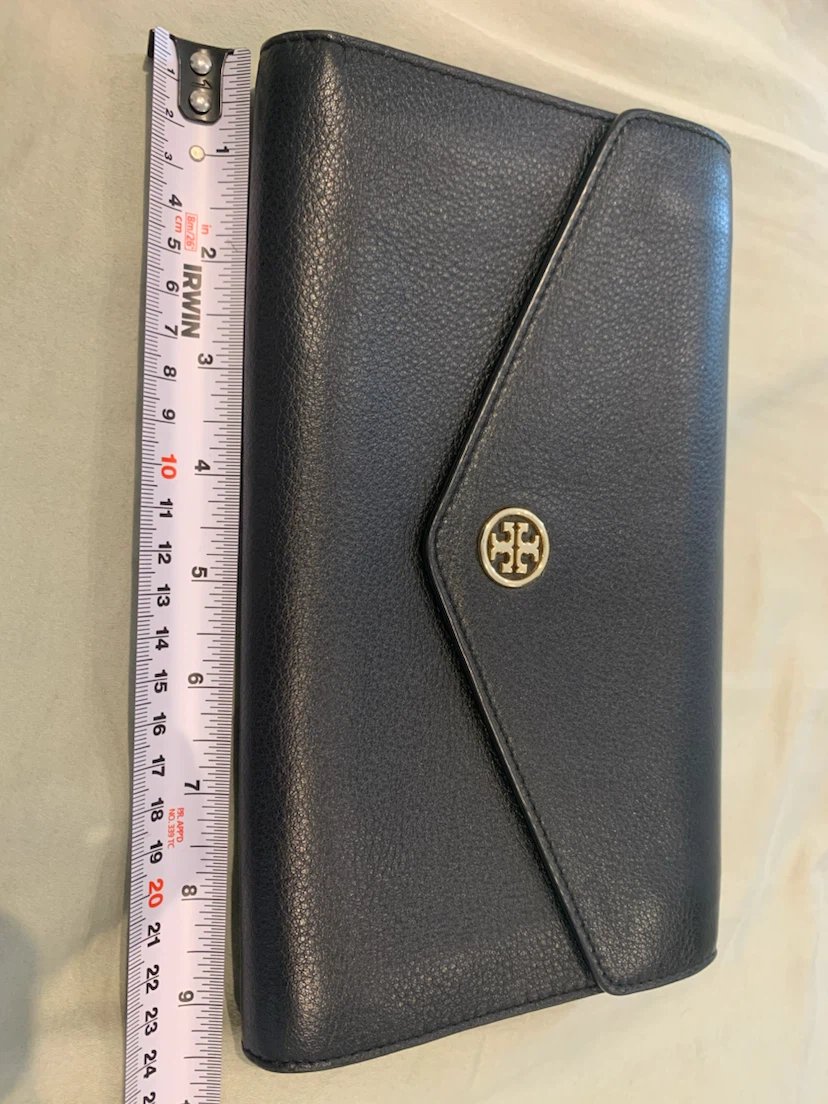 Tory Burch Kira Black Leather Envelope Crossbody - photo 5