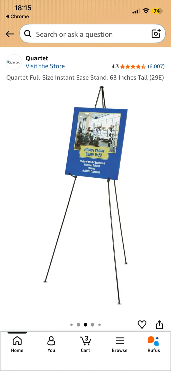 Black Collapsable Easel - photo 5