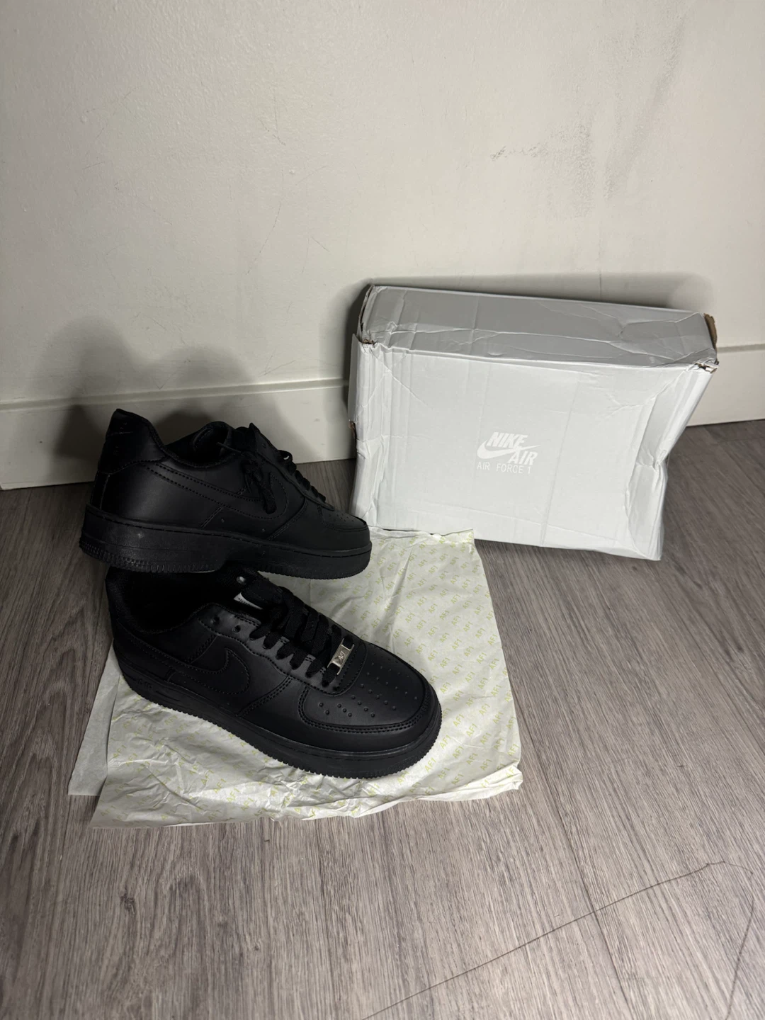 Nike Air Force 1 '07 Black, Men's 8.5 - photo 2