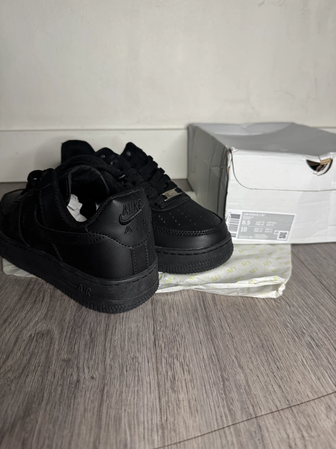 Nike Air Force 1 '07 Black, Men's 8.5 - photo 4