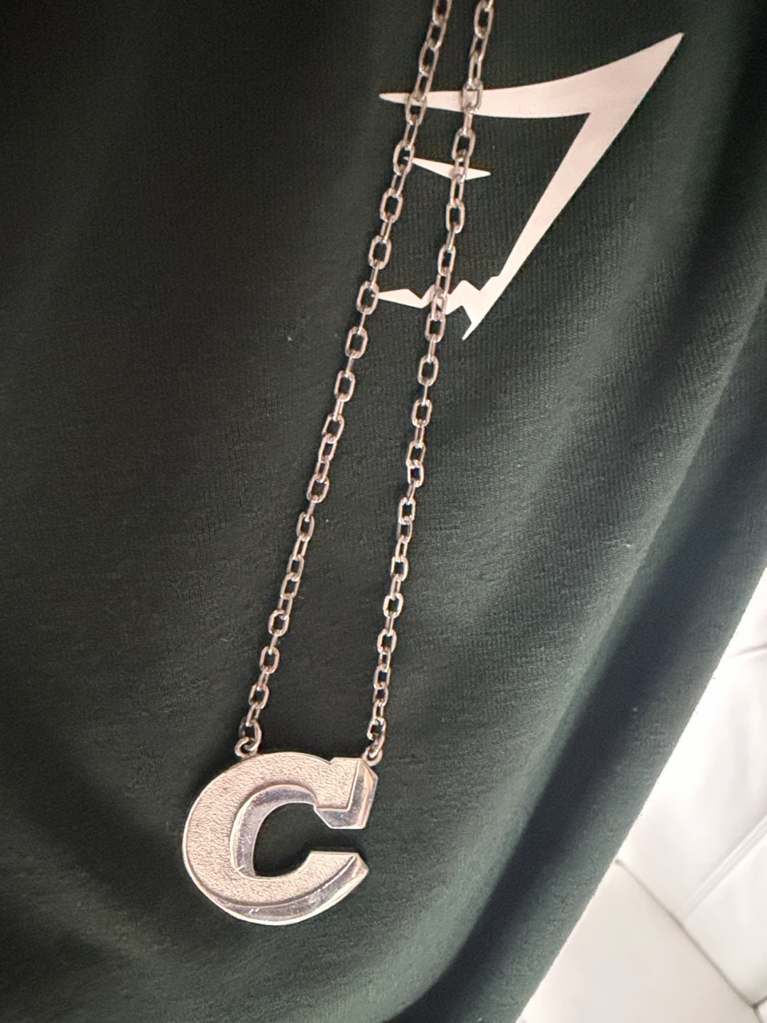 Ster Silver Initial C Pendant Necklace