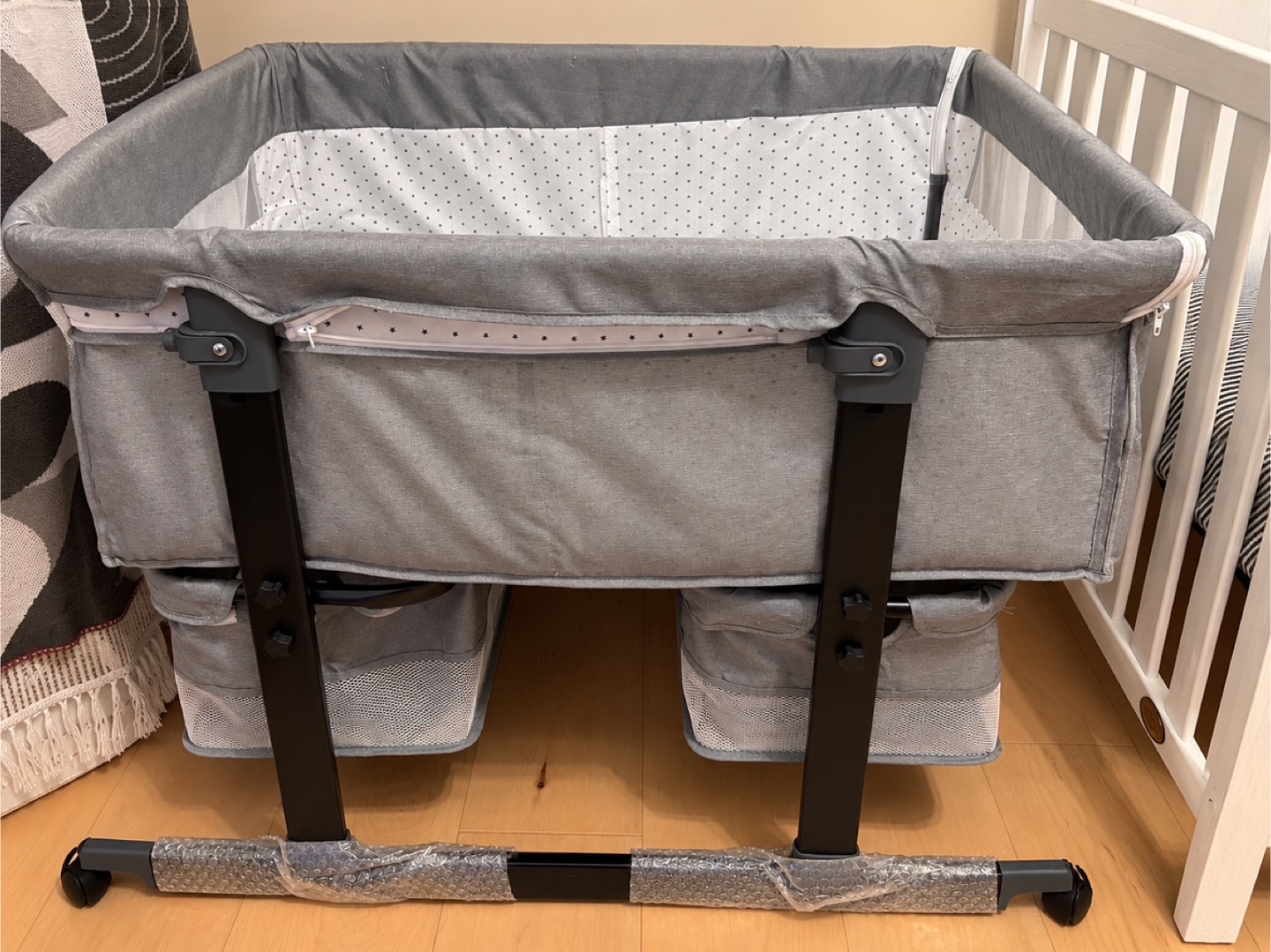Grey Baby Bassinet with Storage - photo 2