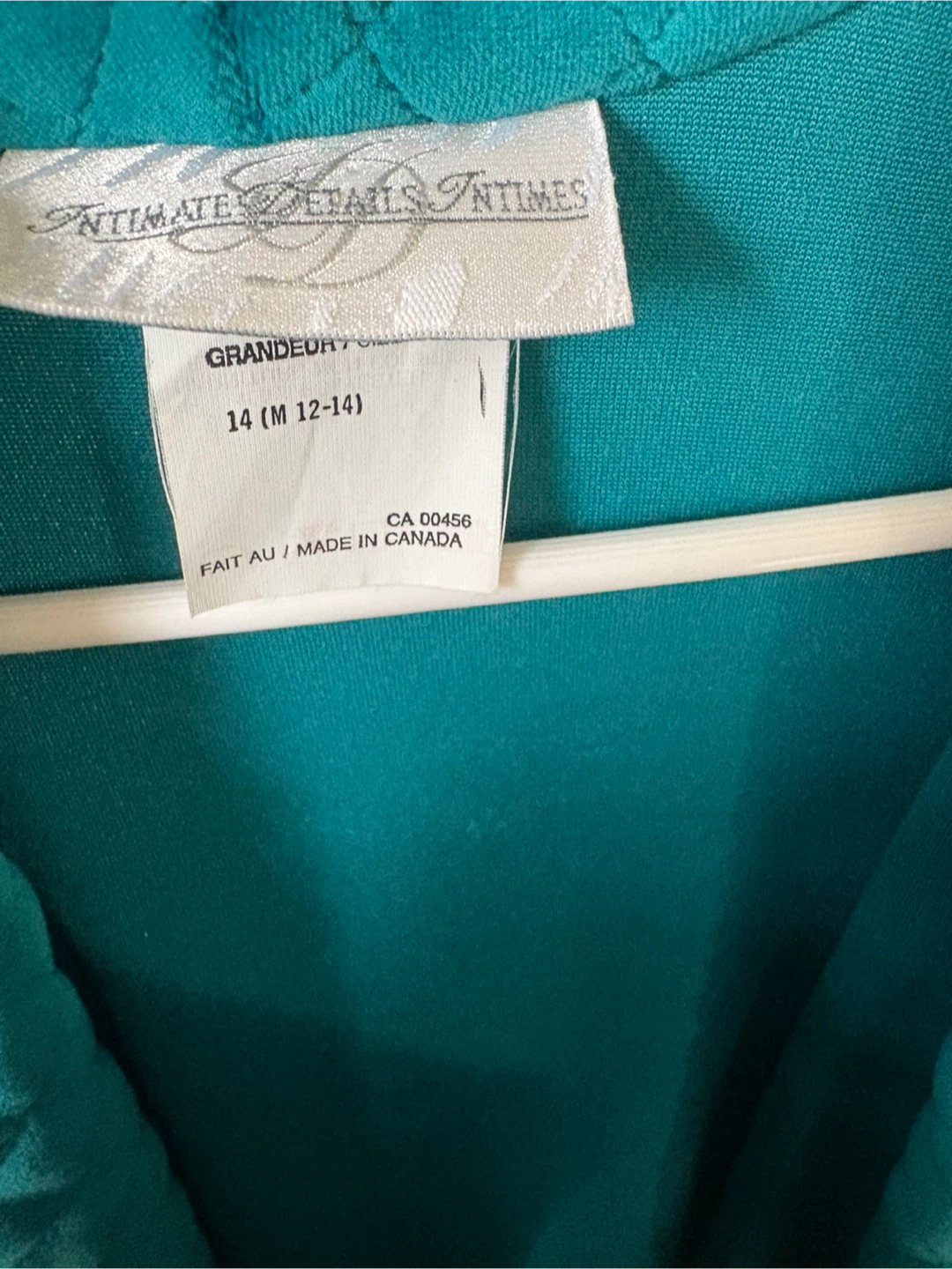 Intimate Details Intimes Teal Robe - photo 2
