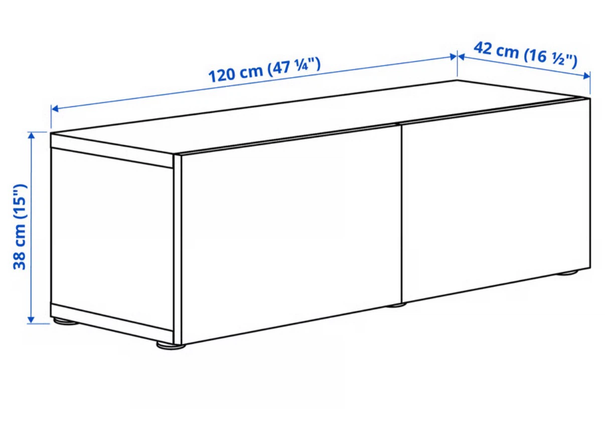 IKEA BESTÅ Shelf Unit with Doors - photo 2