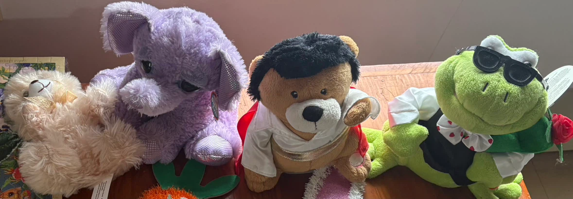 Set of 4 Collectible Plush Toys
