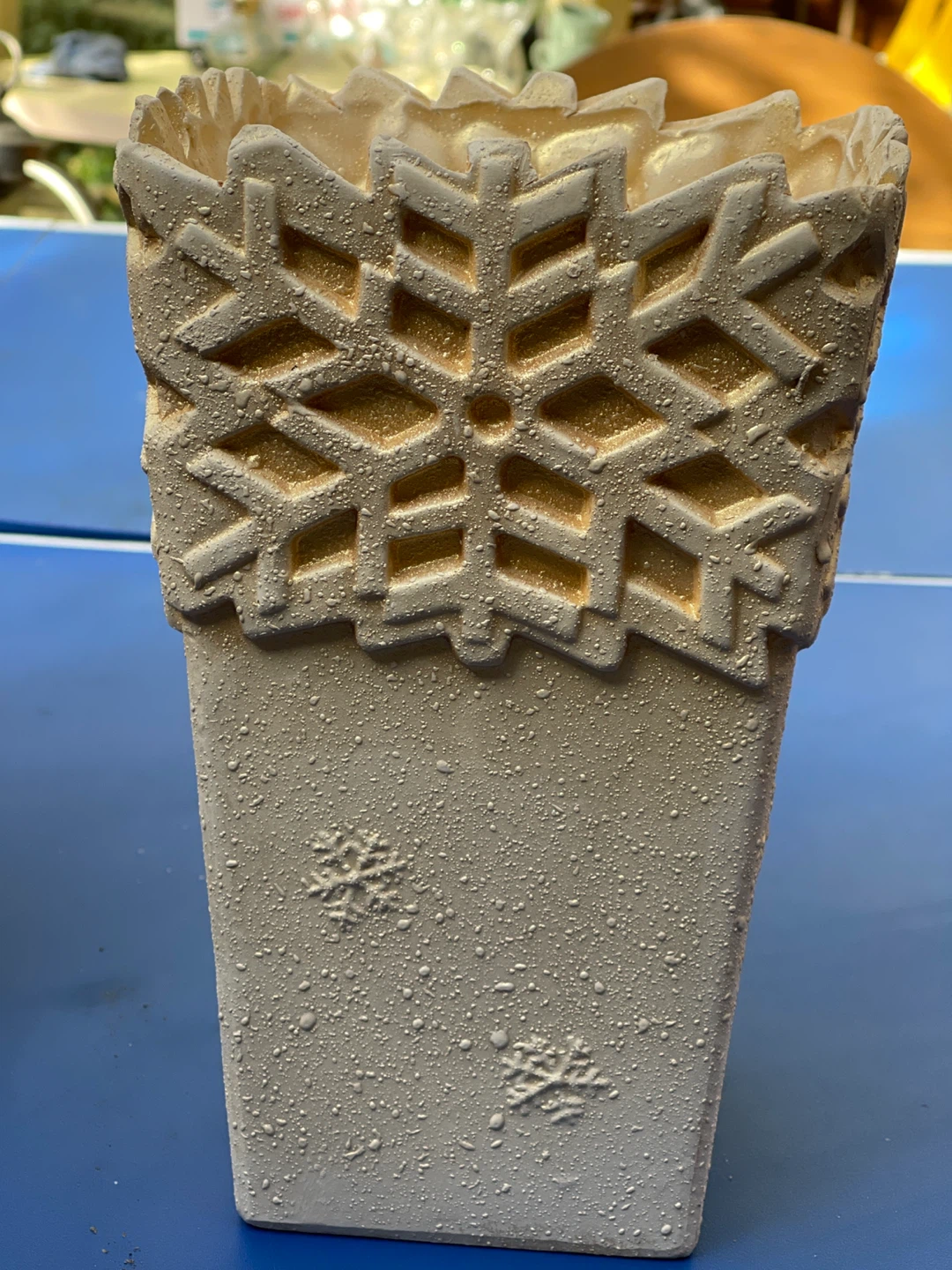 NEW Winter Snowflake Decorative Vase - photo 2