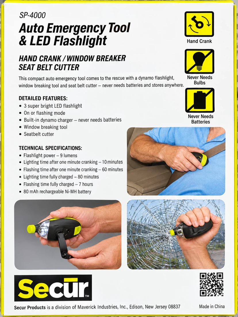 Secur SP-4000 Auto Emergency Tool - photo 2