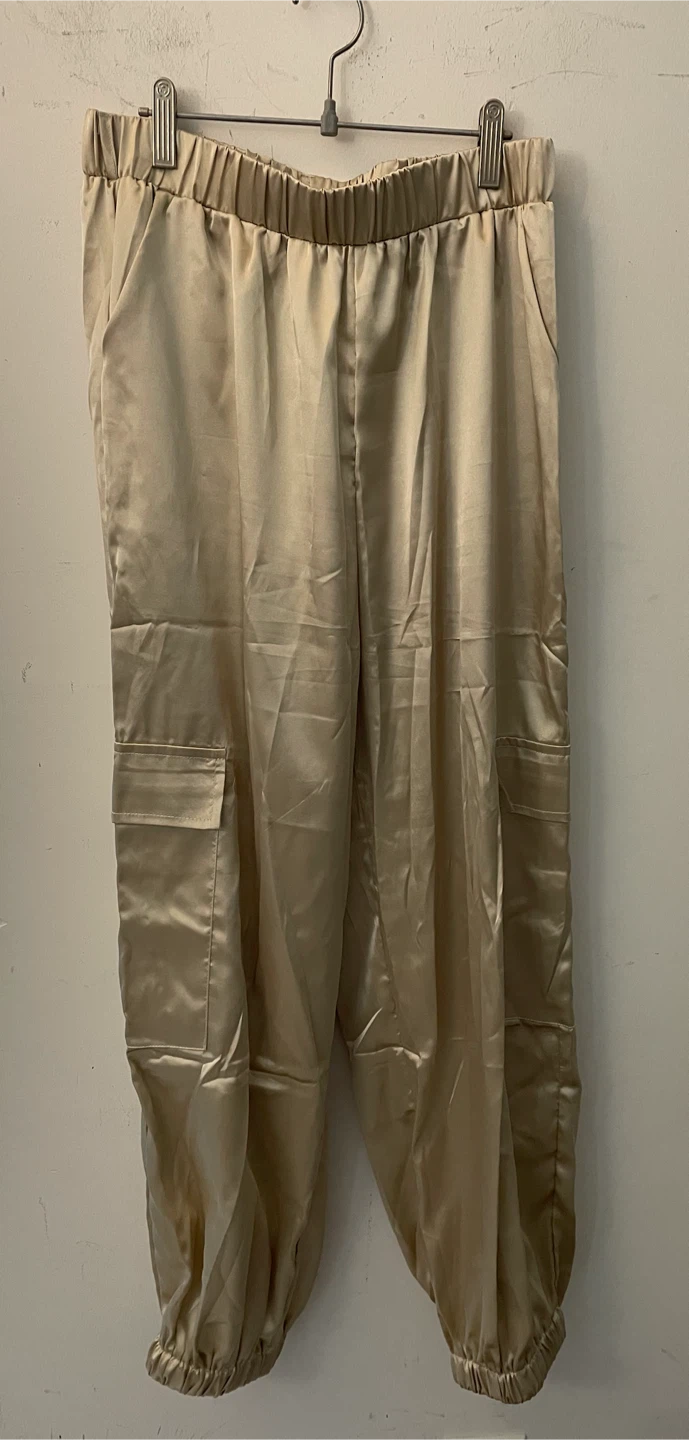Champagne Satin Two-Piece Set - photo 3