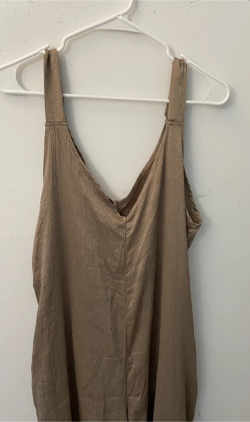 Tan Wide-Leg Jumpsuit - photo 3