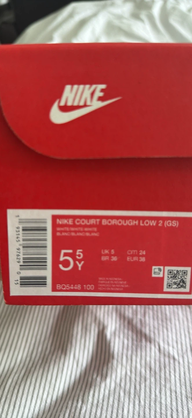 Nike Court Borough Low 2 GS White Size 5.5Y - photo 4