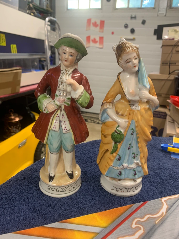 Vintage Occupied Japan Porcelain Figurine Set
