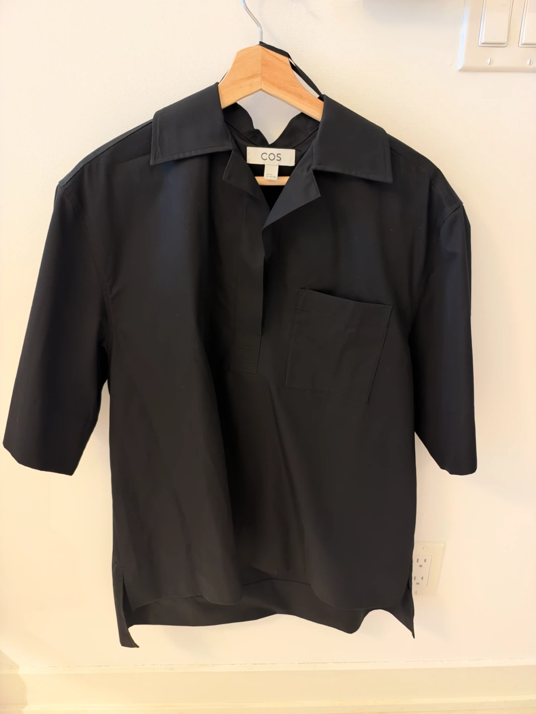 COS Black Short Sleeve Shirt