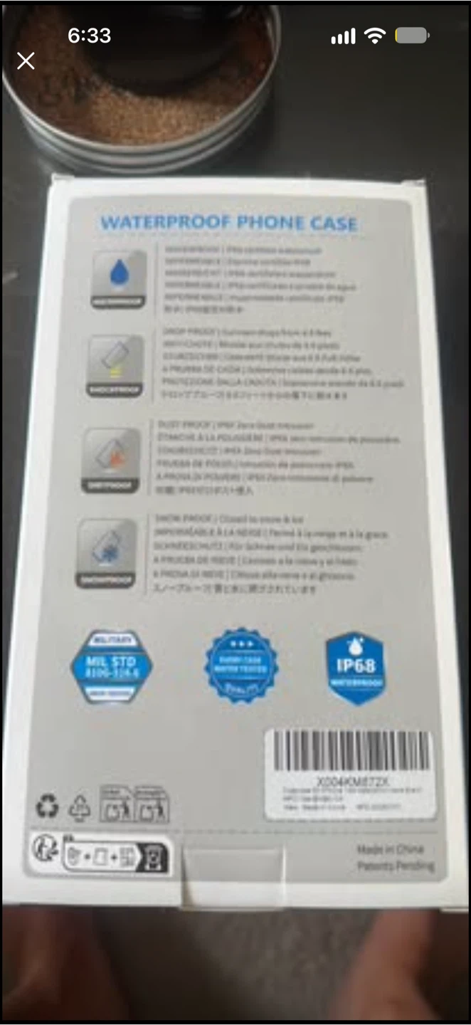 Waterproof black phone case - photo 2