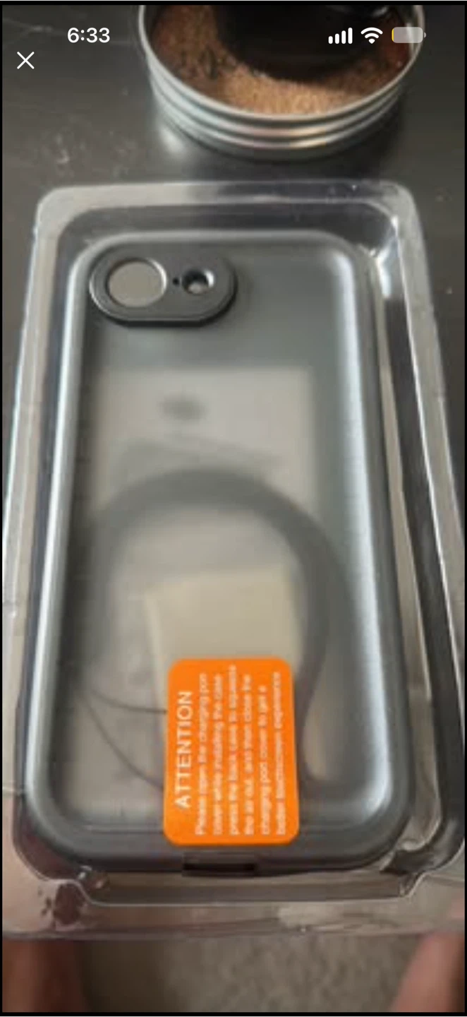 Waterproof black phone case - photo 3