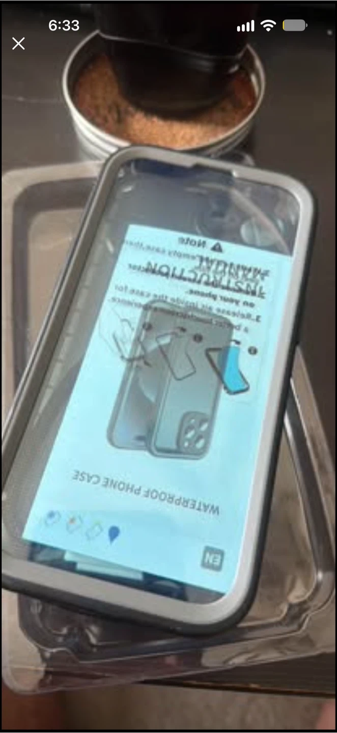 Waterproof black phone case - photo 4