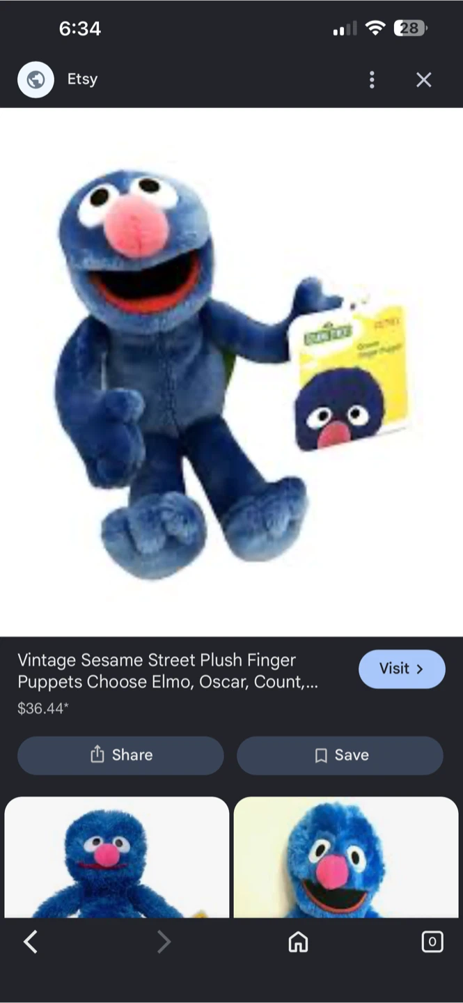 Sesame Street Grover Plush Toy - photo 4