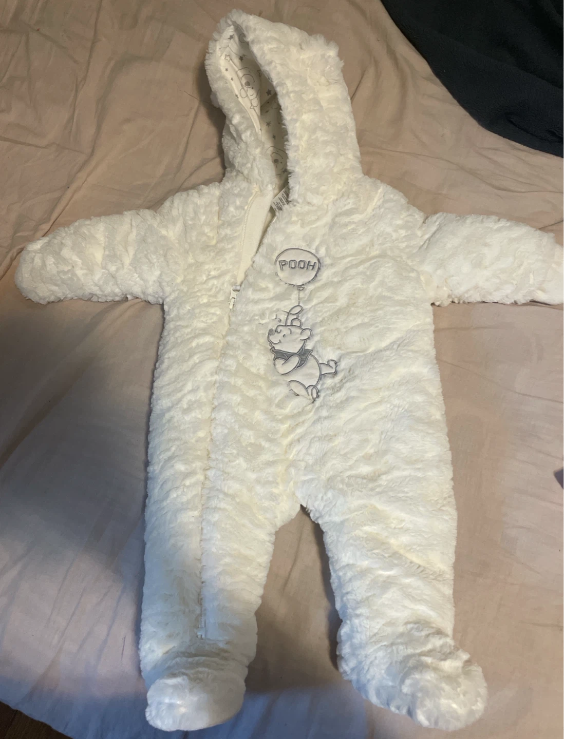 Two baby plush snowsuits