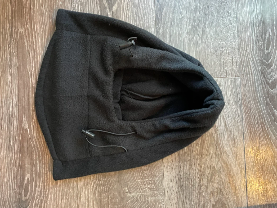 Black Fleece Hood Balaclava