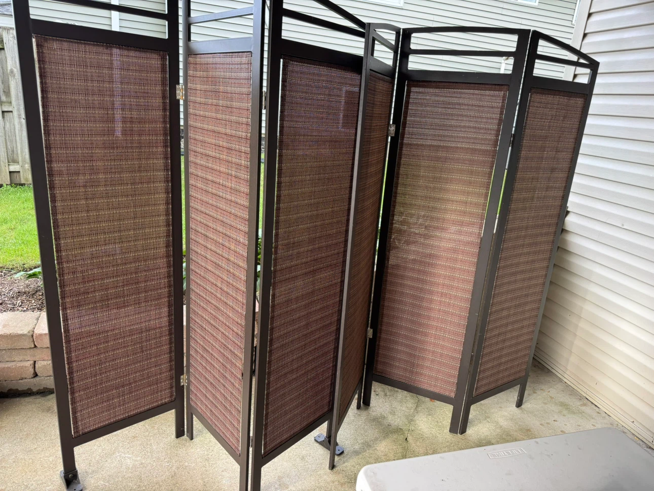 6- Panel Folding Privacy Screen - photo 2