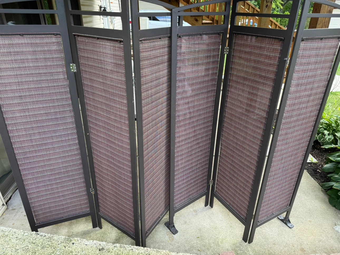 6- Panel Folding Privacy Screen - photo 4