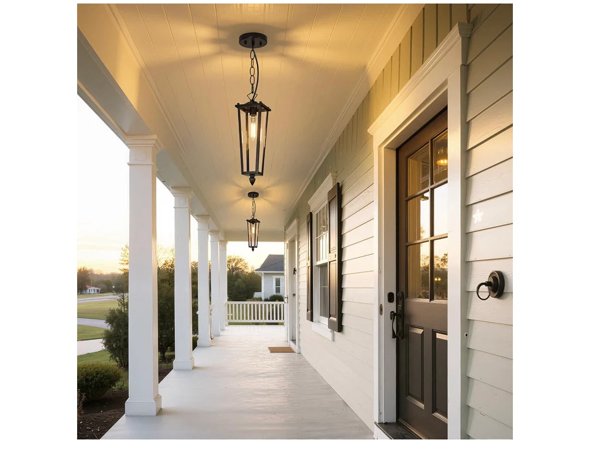 Outdoor Pendant Light - Matte Black - photo 5
