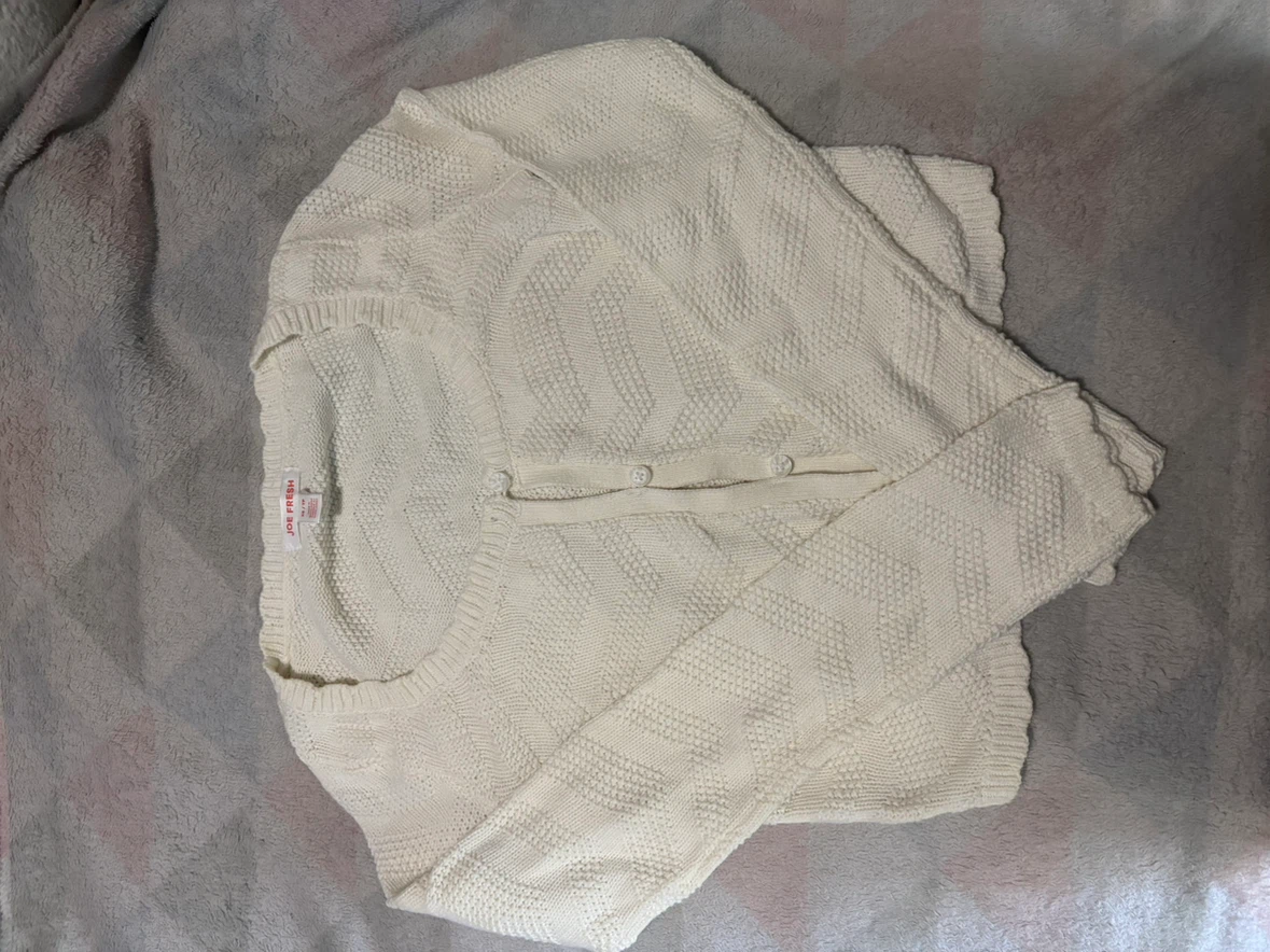 Joe Fresh Cream Cable Knit Sweater