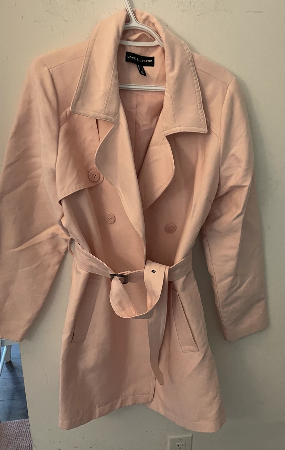 Love & Legend Light Pink Trench Coat - photo 3