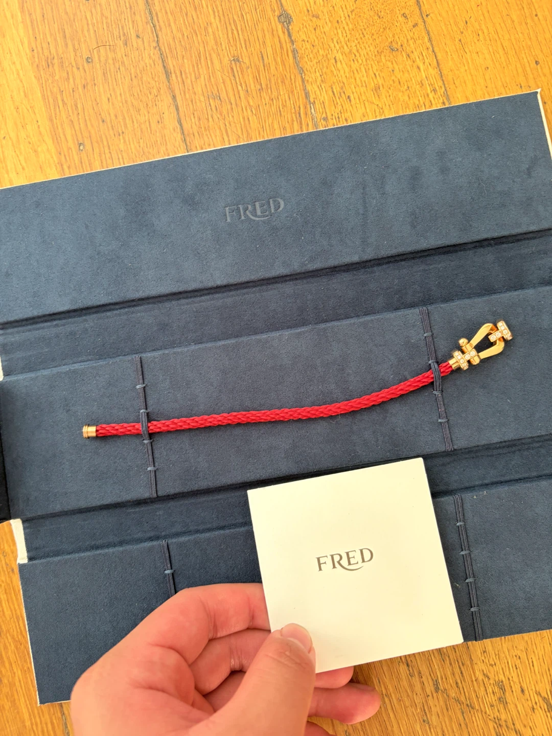 FRED Force 10 Red Braided Bracelet