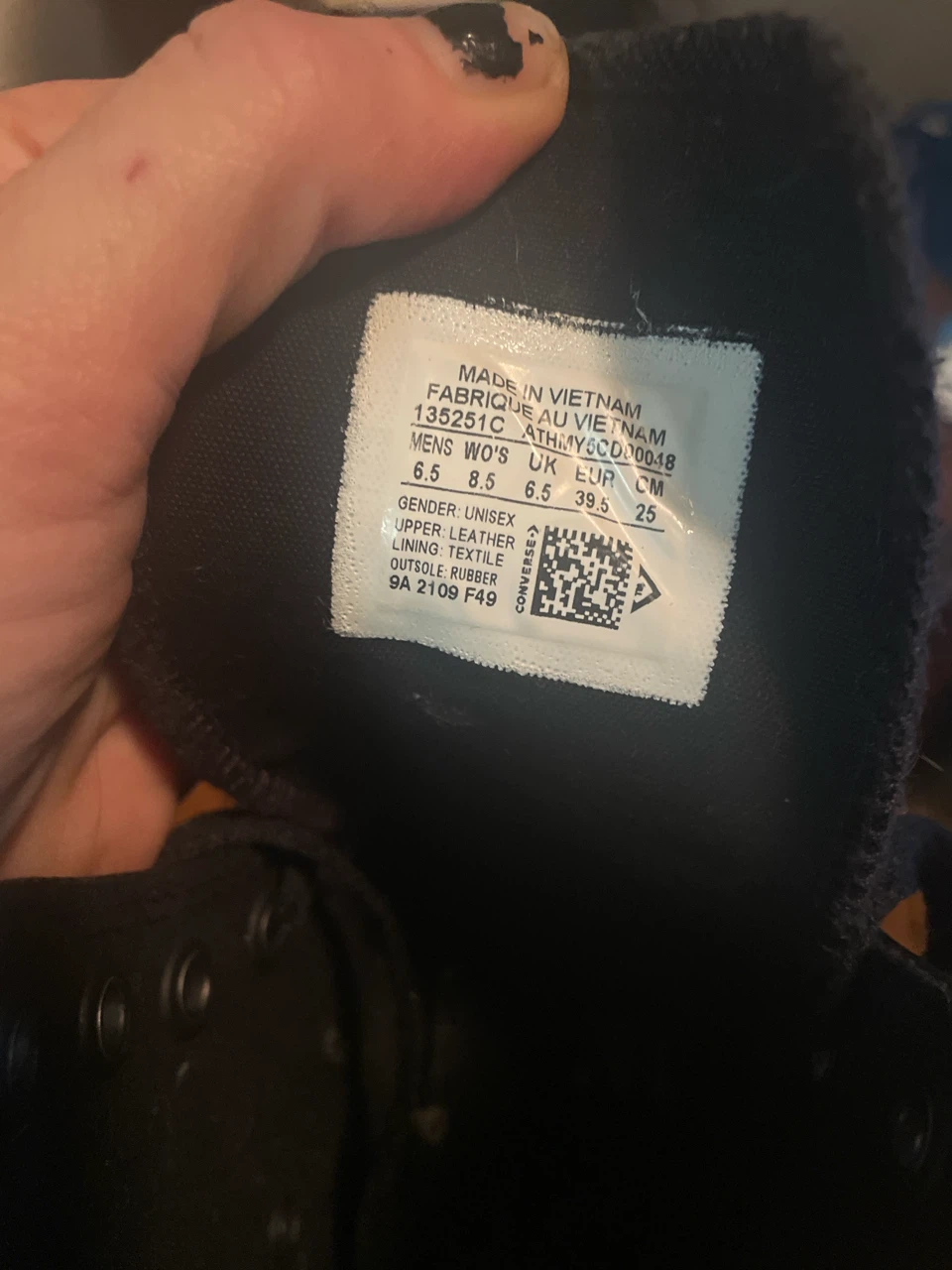Converse Chuck Taylor All Star High Top Leather Black - photo 4