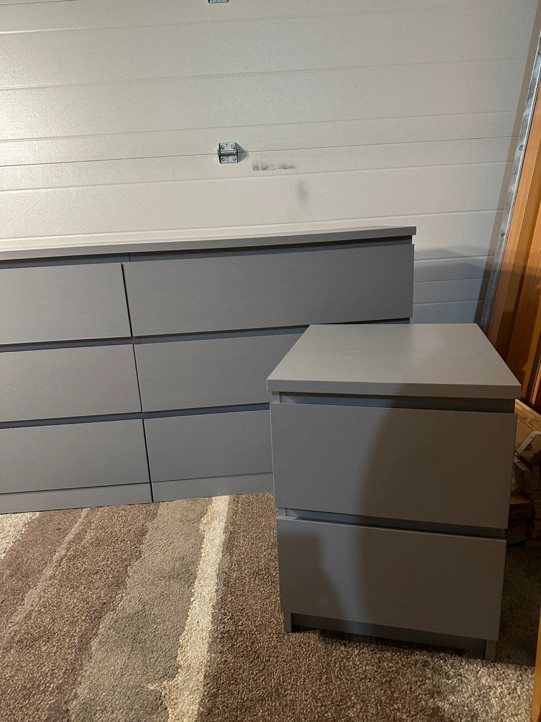 IKEA MALM 6-Drawer Dresser and Matching 2-Drawer Nightstand