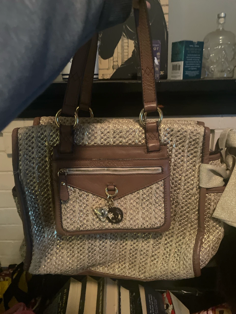 Juicy Couture woven tote bag