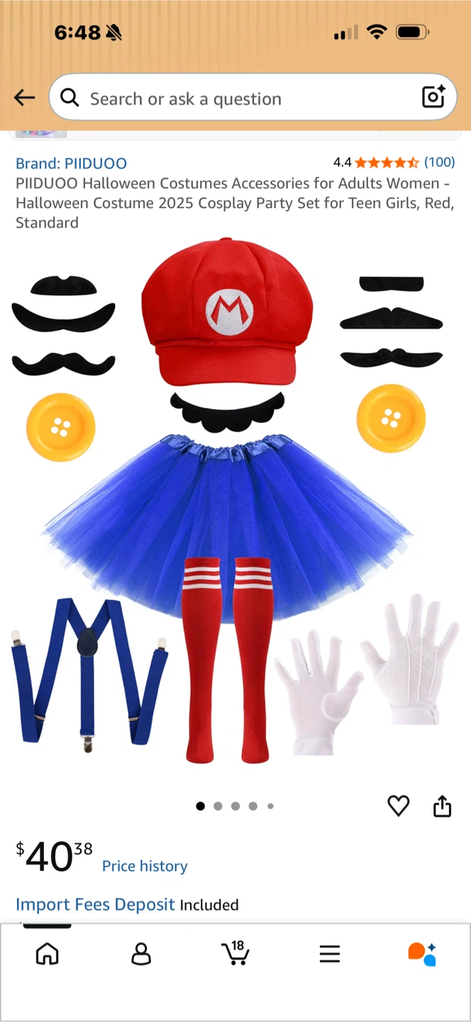 Super Mario Costume Accessory Set - photo 2