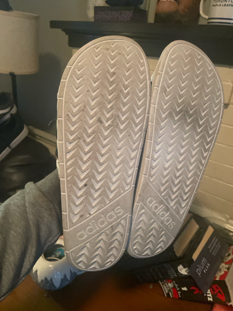 Adidas Slides Black and White - photo 2
