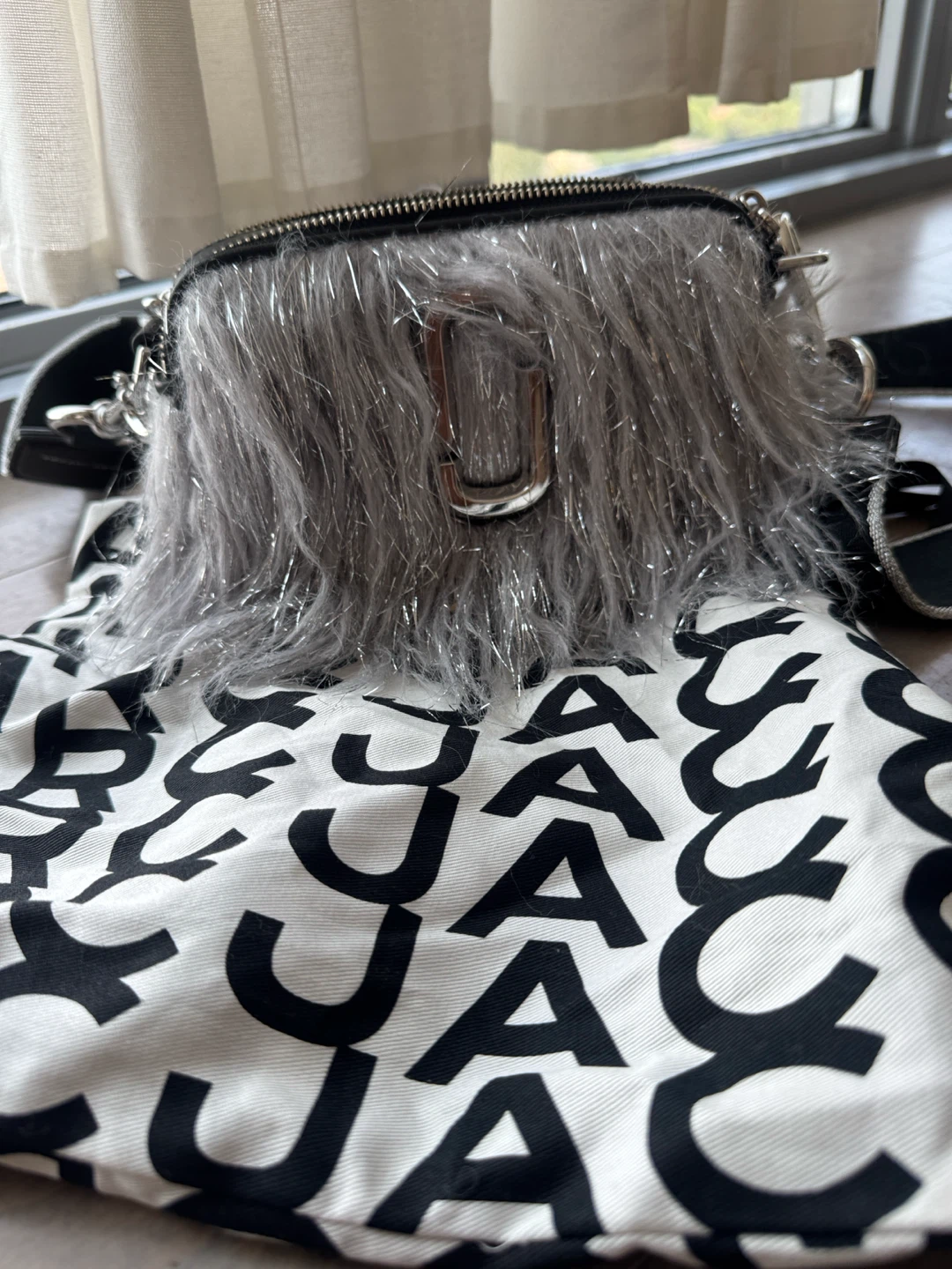 Marc Jacobs Snapshot Camera Bag Silver Tinsel