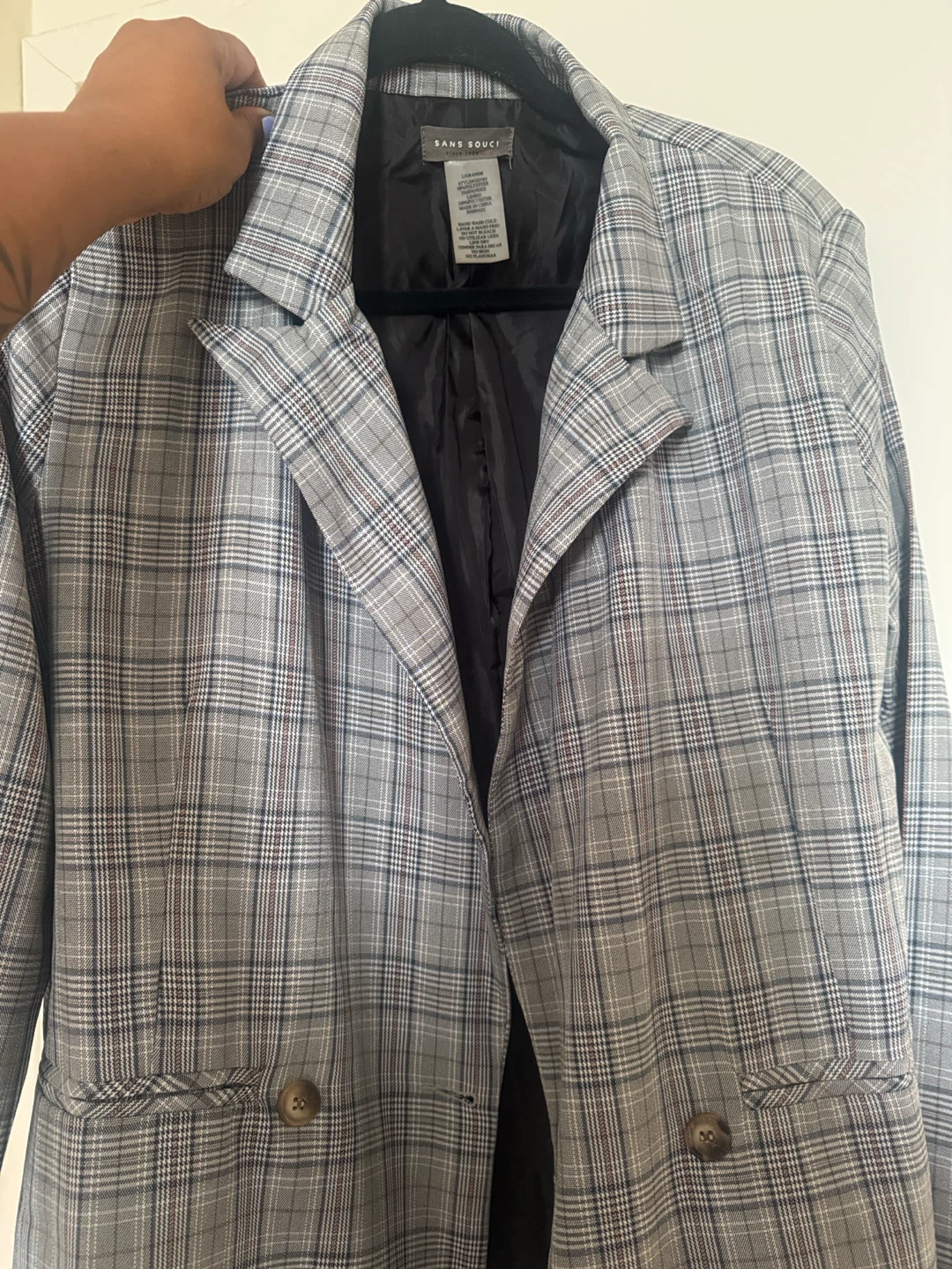 Sans Souci Plaid Blazer - photo 3