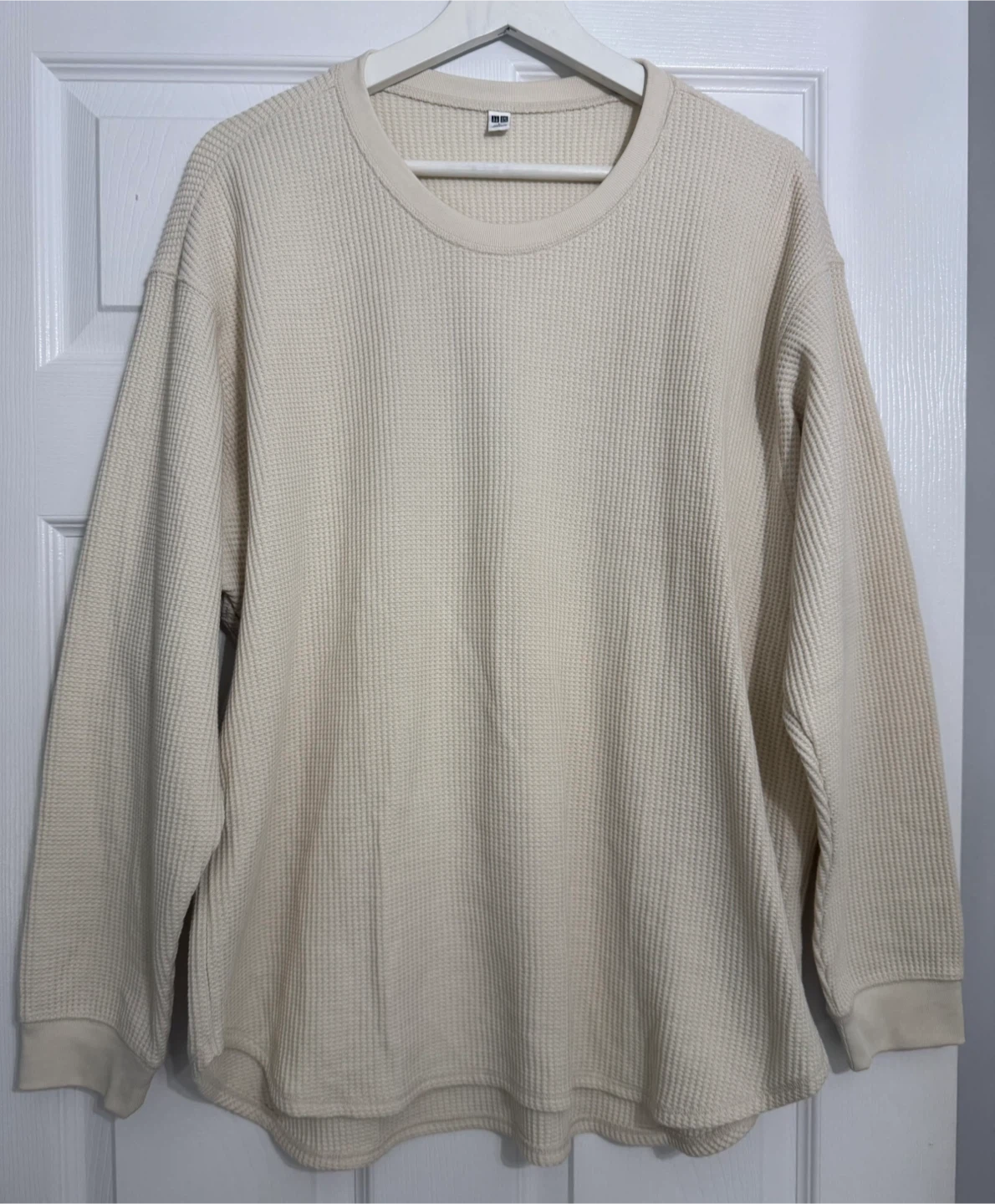Uniqlo Waffle Crew Neck Long Sleeve Shirt - photo 3
