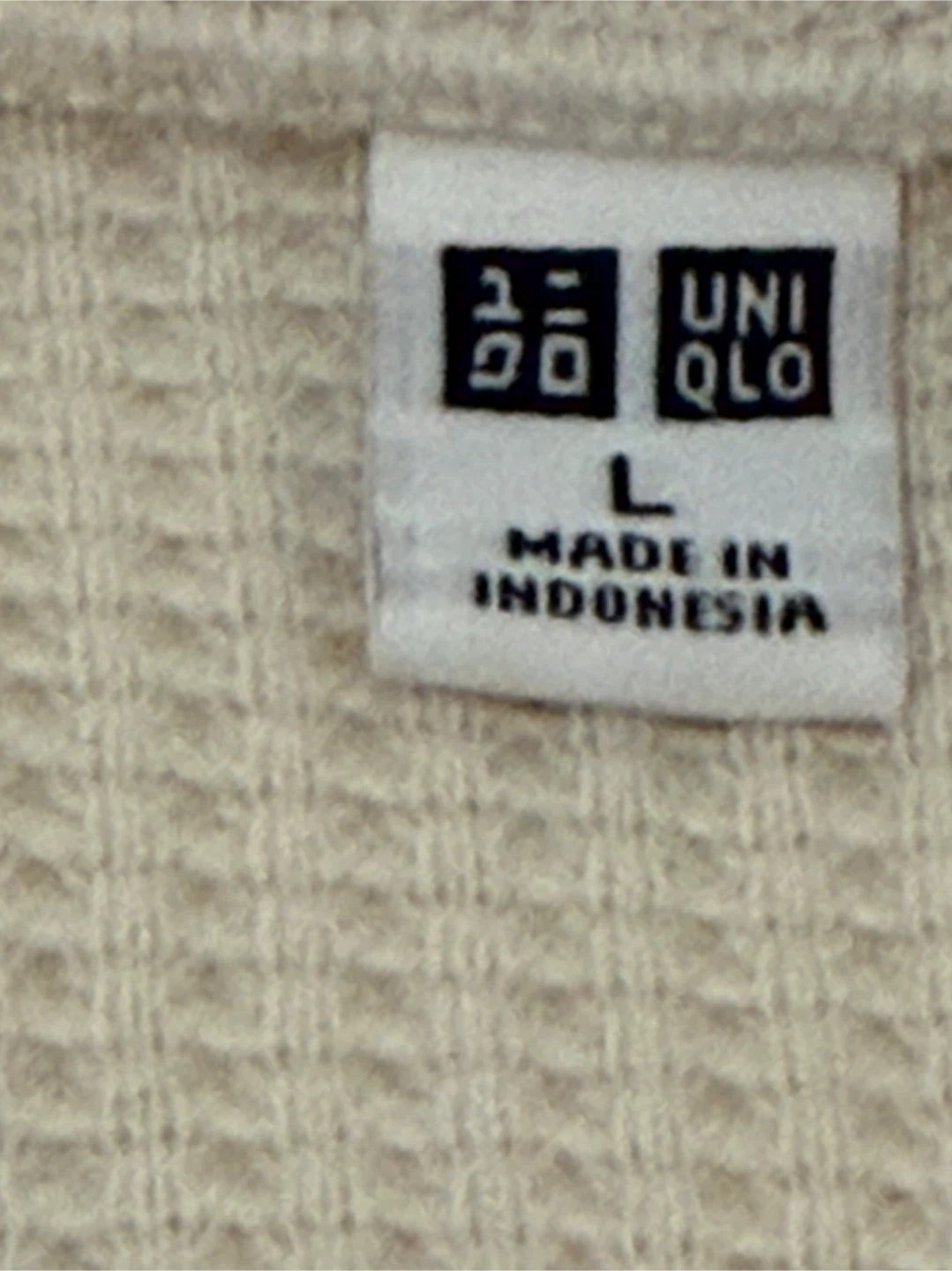 Uniqlo Waffle Crew Neck Long Sleeve Shirt - photo 5