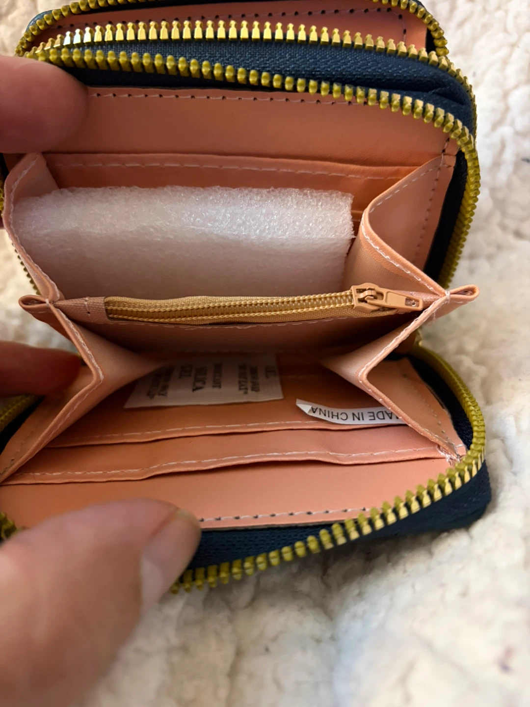 Dark Aqua Green Quilted Small Zipper Wallet - photo 4