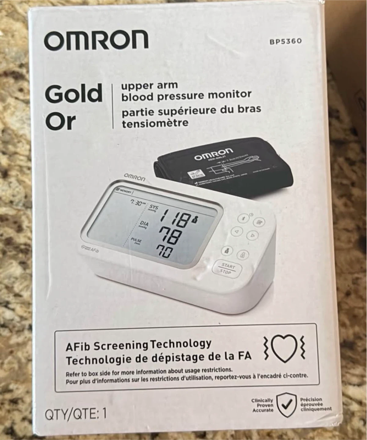 Omron Gold Upper Arm Blood Pressure Monitor