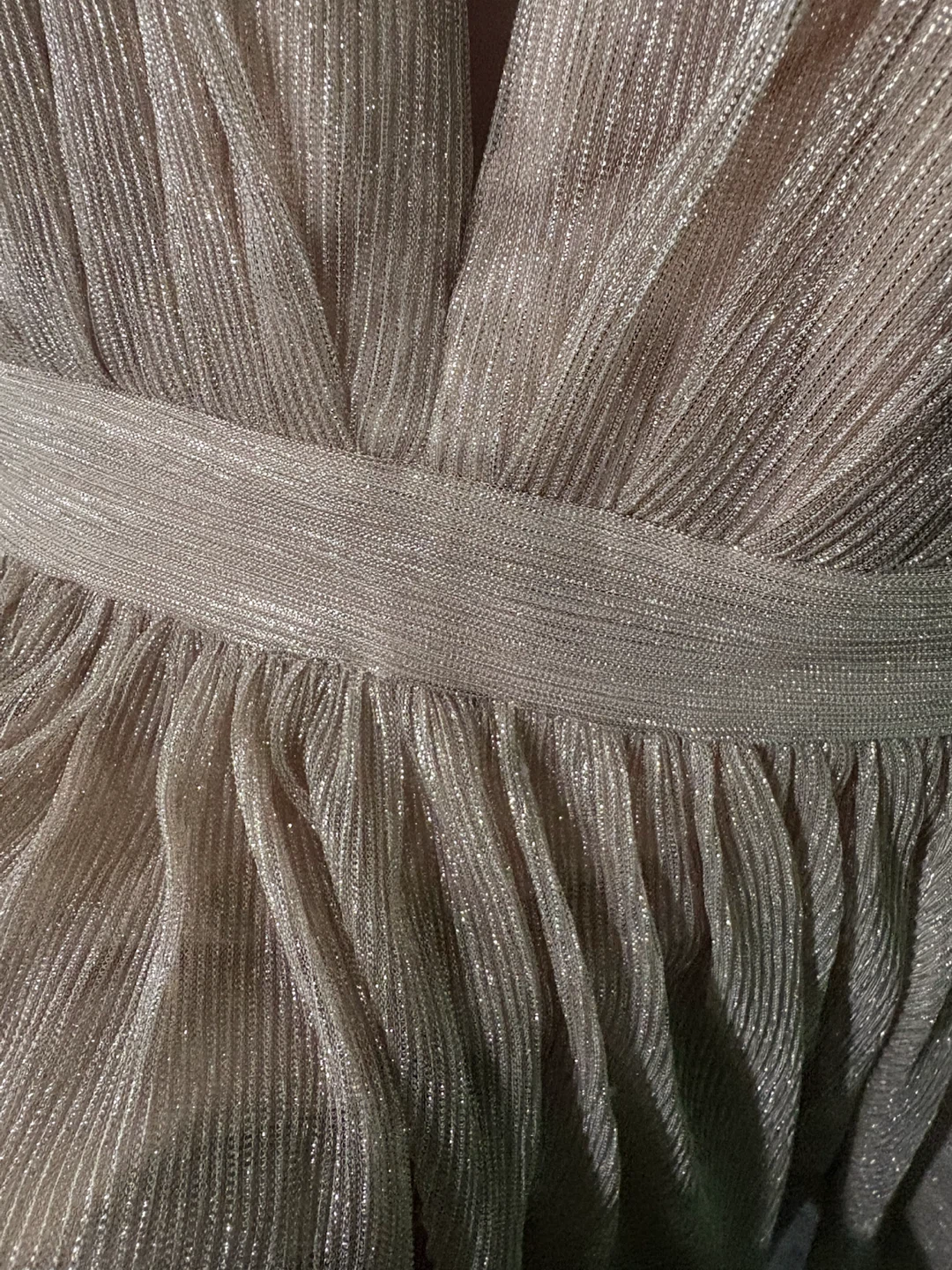 Rose Gold Shimmer Sleeveless Dress - photo 3