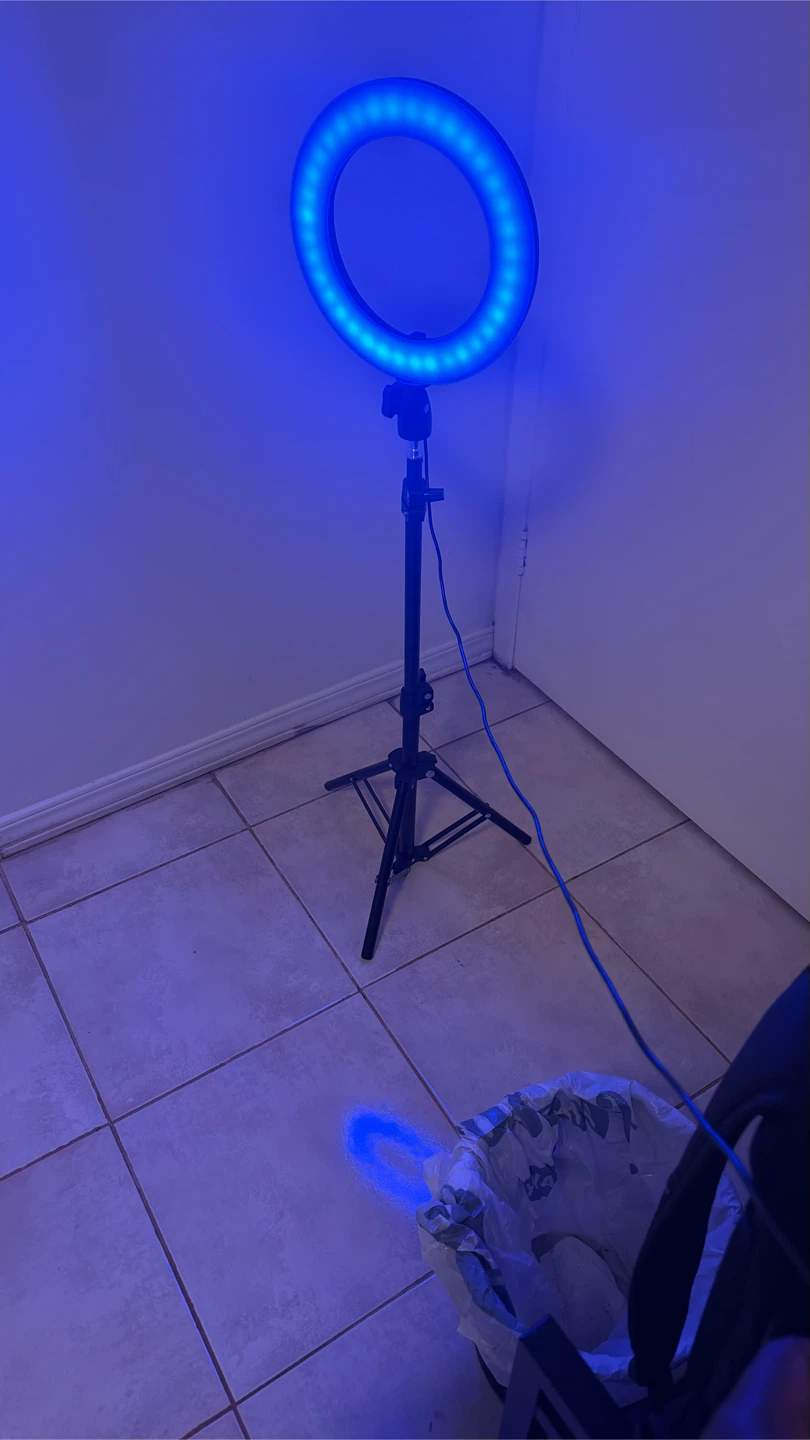 Ring light dimmable, RGB coloured - photo 5