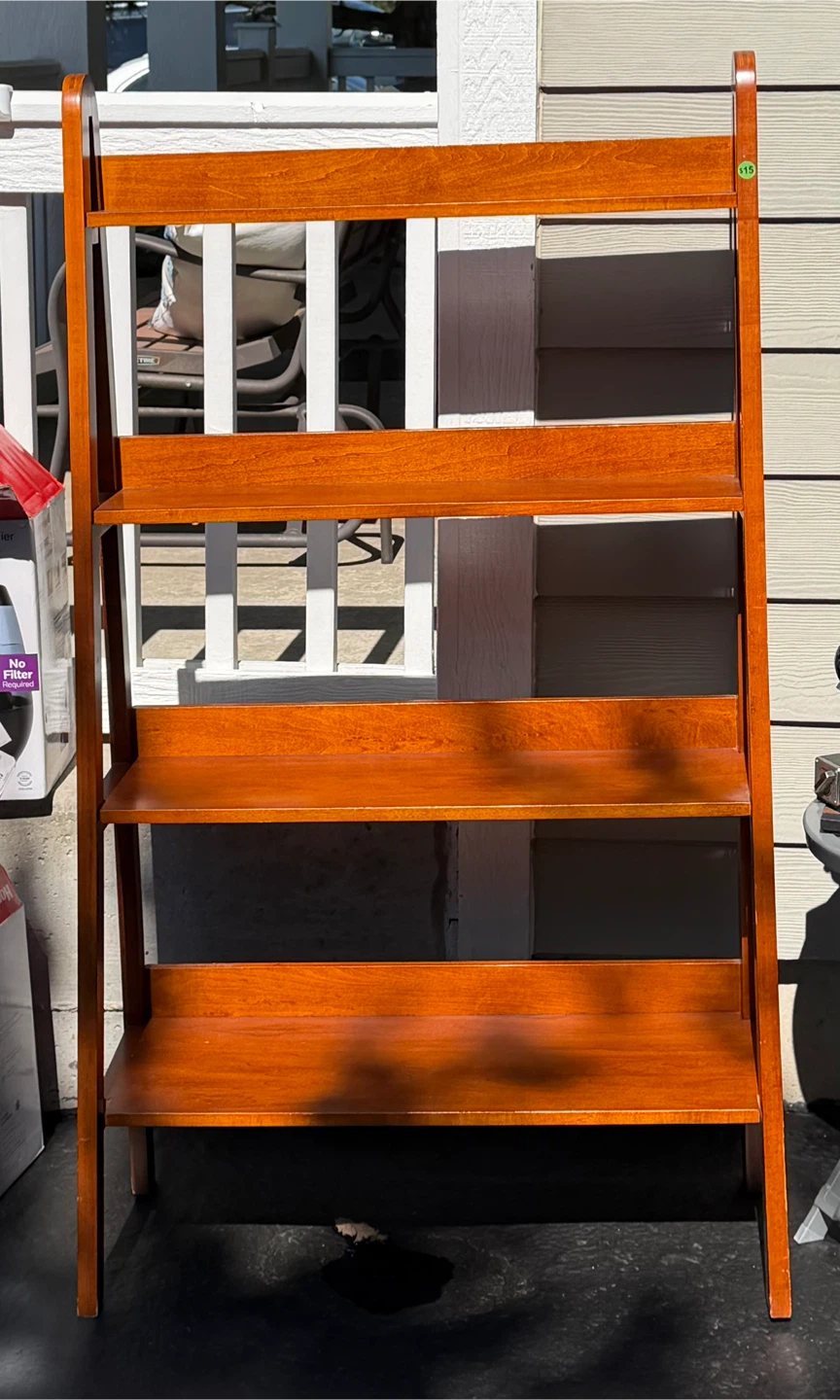 Wooden Ladder Shelf