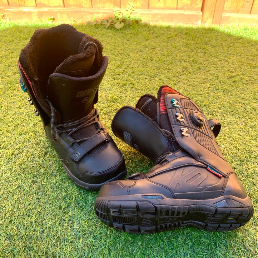 Men’s Snowboard Boots Size 8 Winter Snowboarding Boots Black